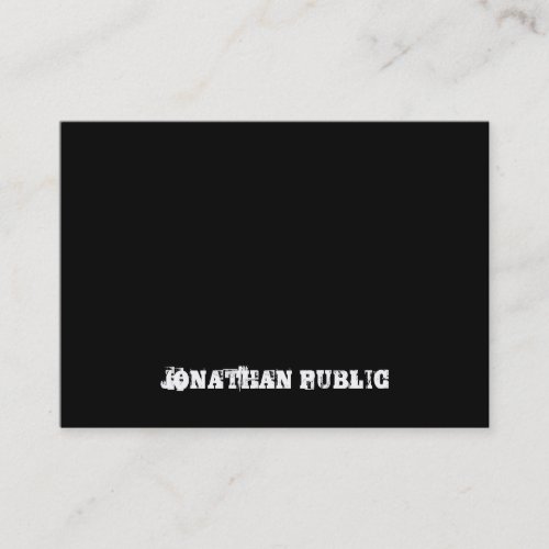 Distressed Text Black And White BW Template Business Card