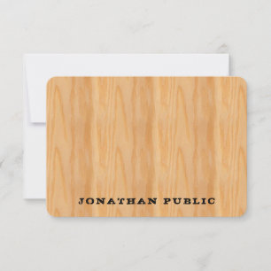 Distressed Text Monogram Wood Look Template