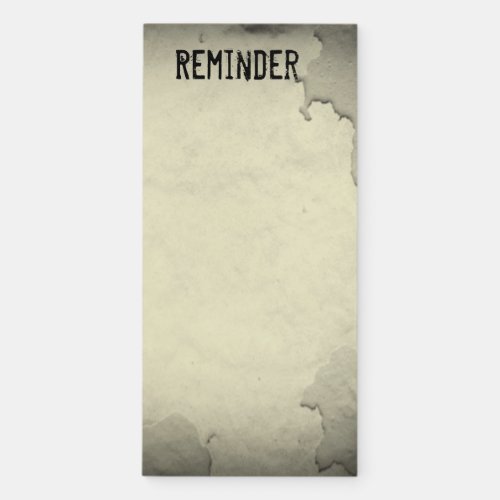 Distressed Texture Writing on the Wall Reminder Magnetic Notepad