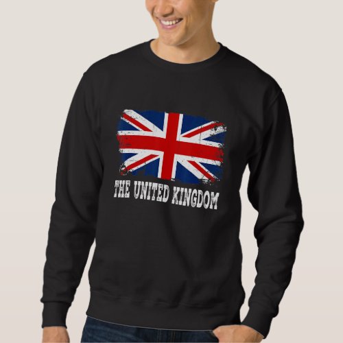 Distressed The United Kingdom Flag Men Women Kid P Sweatshirt