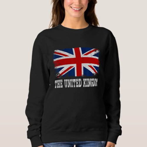 Distressed The United Kingdom Flag Men Women Kid P Sweatshirt
