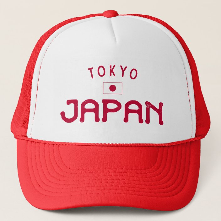Distressed Tokyo Japan Trucker Hat | Zazzle.com