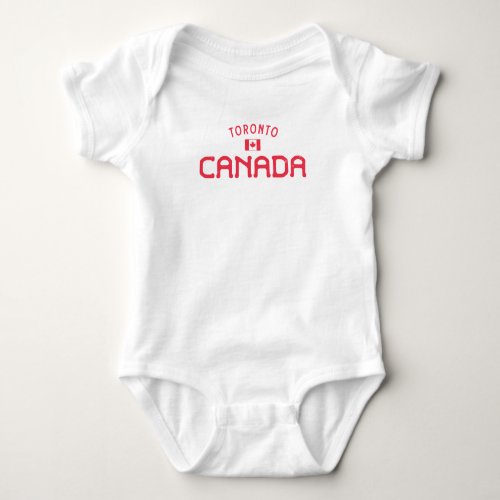 Distressed Toronto Canada Baby Bodysuit