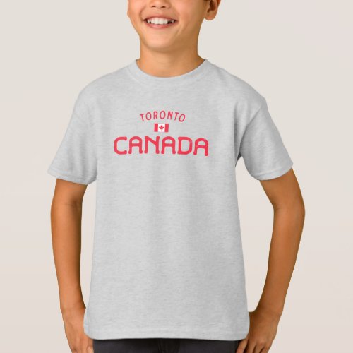 Distressed Toronto Canada Boys T_Shirt