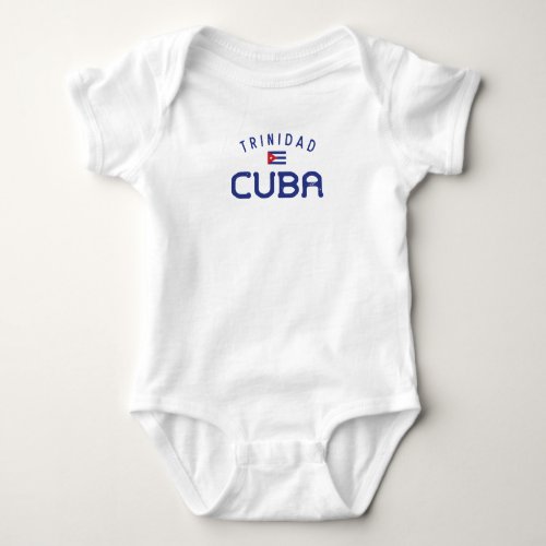 Distressed Trinidad Cuba Baby Bodysuit
