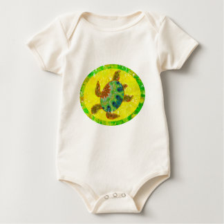 Distressed Turtle Baby Bodysuit