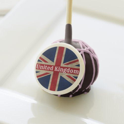 Distressed UK Flag Cake Pops