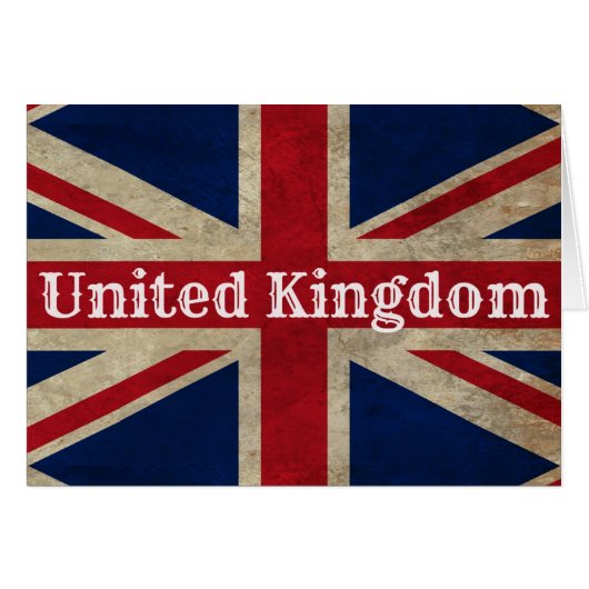 Distressed UK Flag Cards (Front Horizontal)