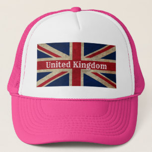 Distressed UK Flag Trucker Hat