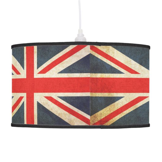 Distressed UK Flag Union Jack Pendant Lamp (Back)