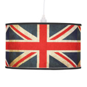 Distressed UK Flag Union Jack Pendant Lamp (Front)