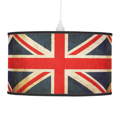 Distressed UK Flag Union Jack Pendant Lamp