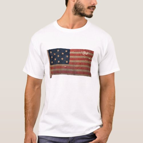 Distressed Union Army Civil War Flag T_Shirt