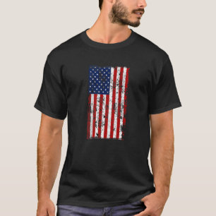 Distressed US American Flag T-Shirt