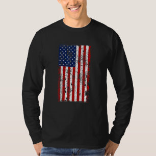 Distressed US American Flag T-Shirt