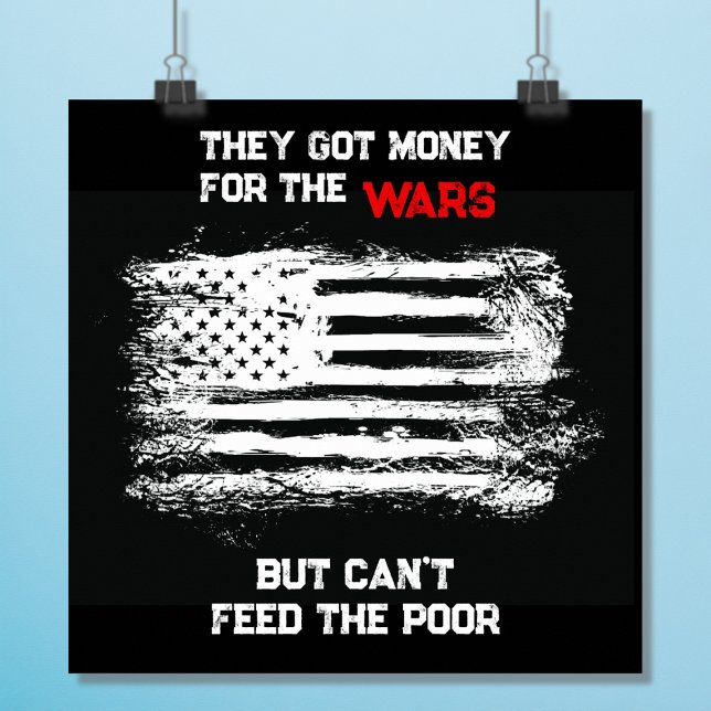 Distressed USA Flag Anti-War Poster (Creator Uploaded)