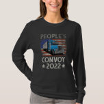Distressed Usa Flagthe Peoples Convoy America Retr T-Shirt