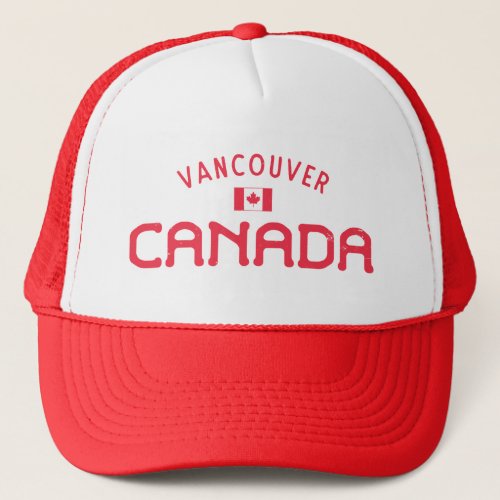 Distressed Vancouver Canada Trucker Hat