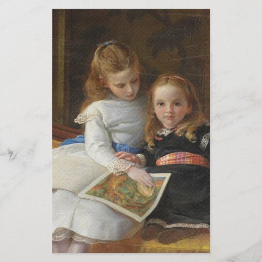 Distressed Victorian Two Young Girls (Front)