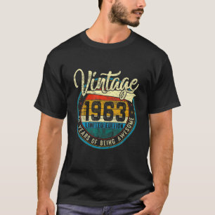 Distressed Vintage 1963 59Th Birthday Gift 59 Yrs T-Shirt