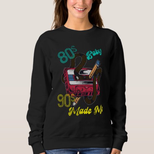Distressed Vintage 1980s 80 S Baby 1990s 90 S Made Sweatshirt