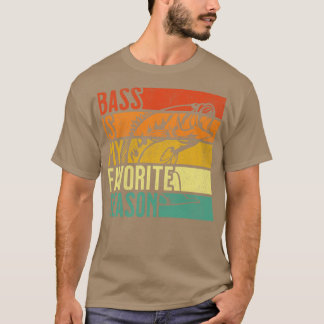 Distressed Vintage Bass Fishing Is My Favorite Sea T-Shirt