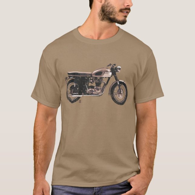 Distressed Vintage British Motorcycle Clothing T-Shirt (Front)