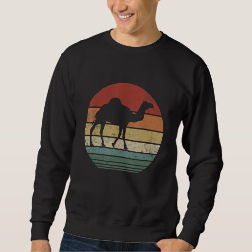 Distressed Vintage Camel Men Women Kid Animals Lov Sweatshirt