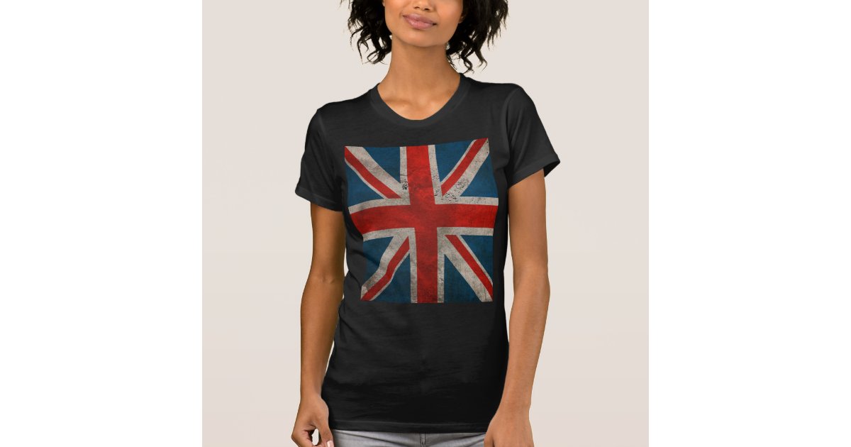 Distressed Vintage Classic British Union Jack flag T-Shirt | Zazzle