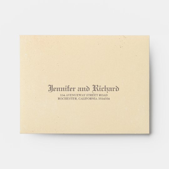 Distressed Vintage Gothic Wedding Rsvp Envelope Zazzle Distressed Vintage Gothic Wedding Rsvp Envelope
