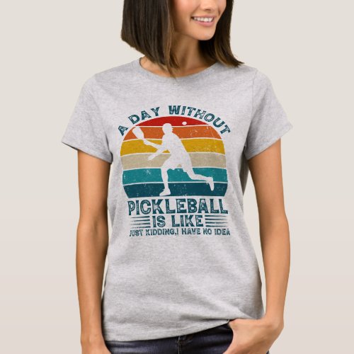 Distressed Vintage Pickleball _ Retro Pickleball  T_Shirt