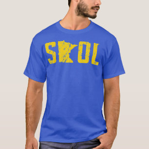 Distressed Vintage Purple And Yellow T-Shirt
