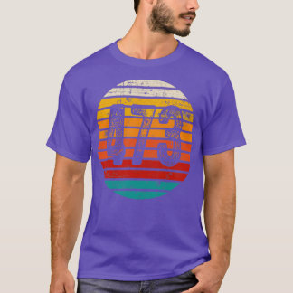 Distressed Vintage Sunset 473 Area Code T-Shirt