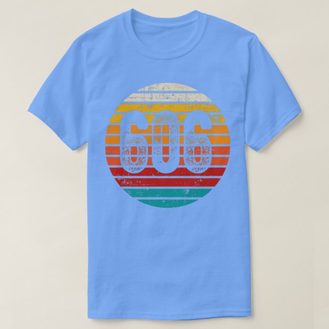 Distressed Vintage Sunset 606 Area Code T-Shirt (Design Front)