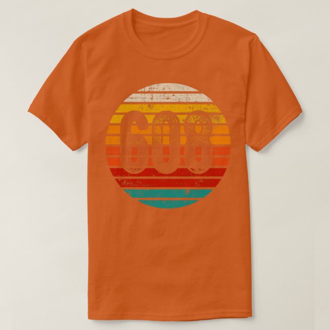 Distressed Vintage Sunset 608 Area Code T-Shirt (Design Front)