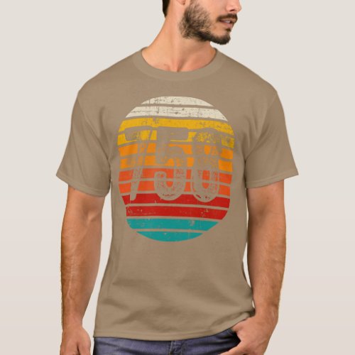 Distressed Vintage Sunset 758 Area Code T_Shirt