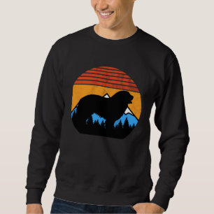 Distressed Vintage Sunset Happy Bernese Mountain D Sweatshirt