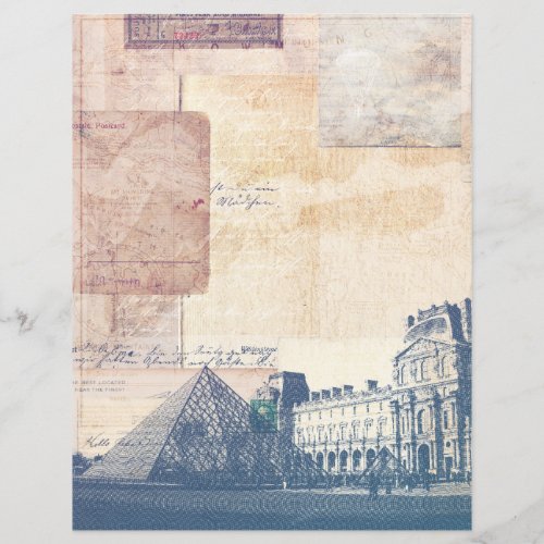 Distressed Vintage Travel Journal Scrapbook Paper