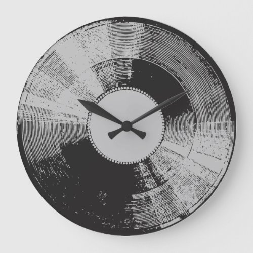 Distressed Vinyl Record Clock