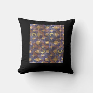 Distressed Whimsigoth Wallpaper Throw Pillow