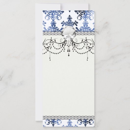 distressed white and royal blue damask pattern (Front)