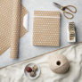 Distressed White Dots on Faux Rustic Brown Kraft Wrapping Paper