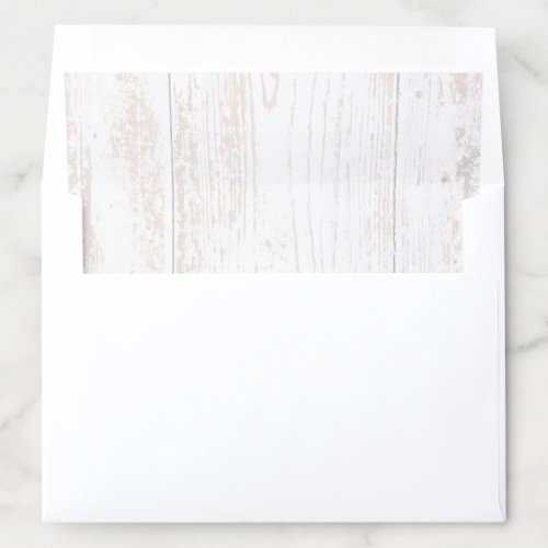 Distressed White Weathered Wood Envelope Insert 