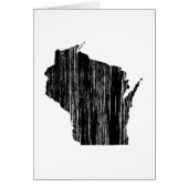 Distressed Wisconsin State Outline (Front)