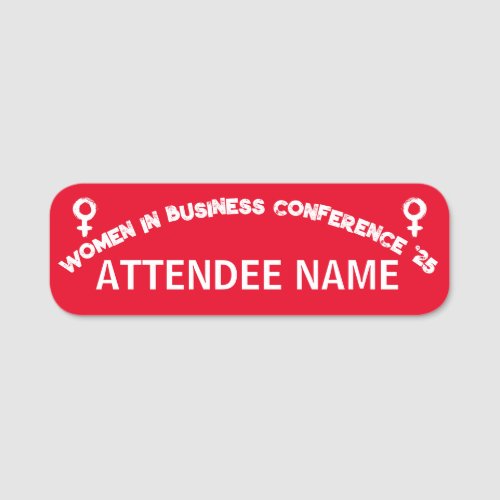 Distressed Women in Business Conference Name Tag