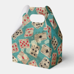 Distressed Wonderland Alice Pattern Favor Boxes