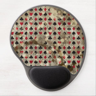 Distressed Wonderland Alice Pattern Gel Mouse Pad