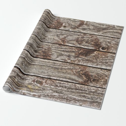 distressed wood boards wrapping paper