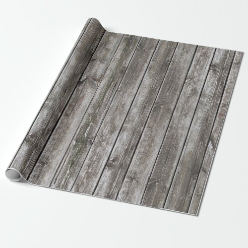 distressed wood wrapping paper