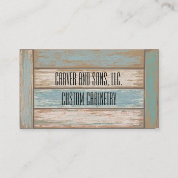 Distressed Wooden Business Cards by fancybusiness at Zazzle